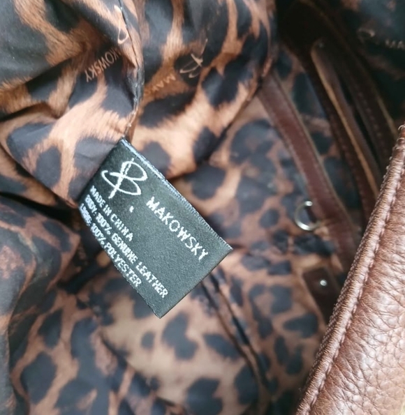 Makowsky Leather Patchwork Handbag - Picture 5 of 6